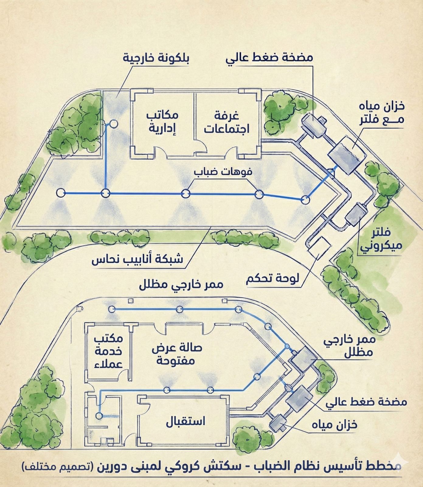 تأسيس أنظمة الضباب
